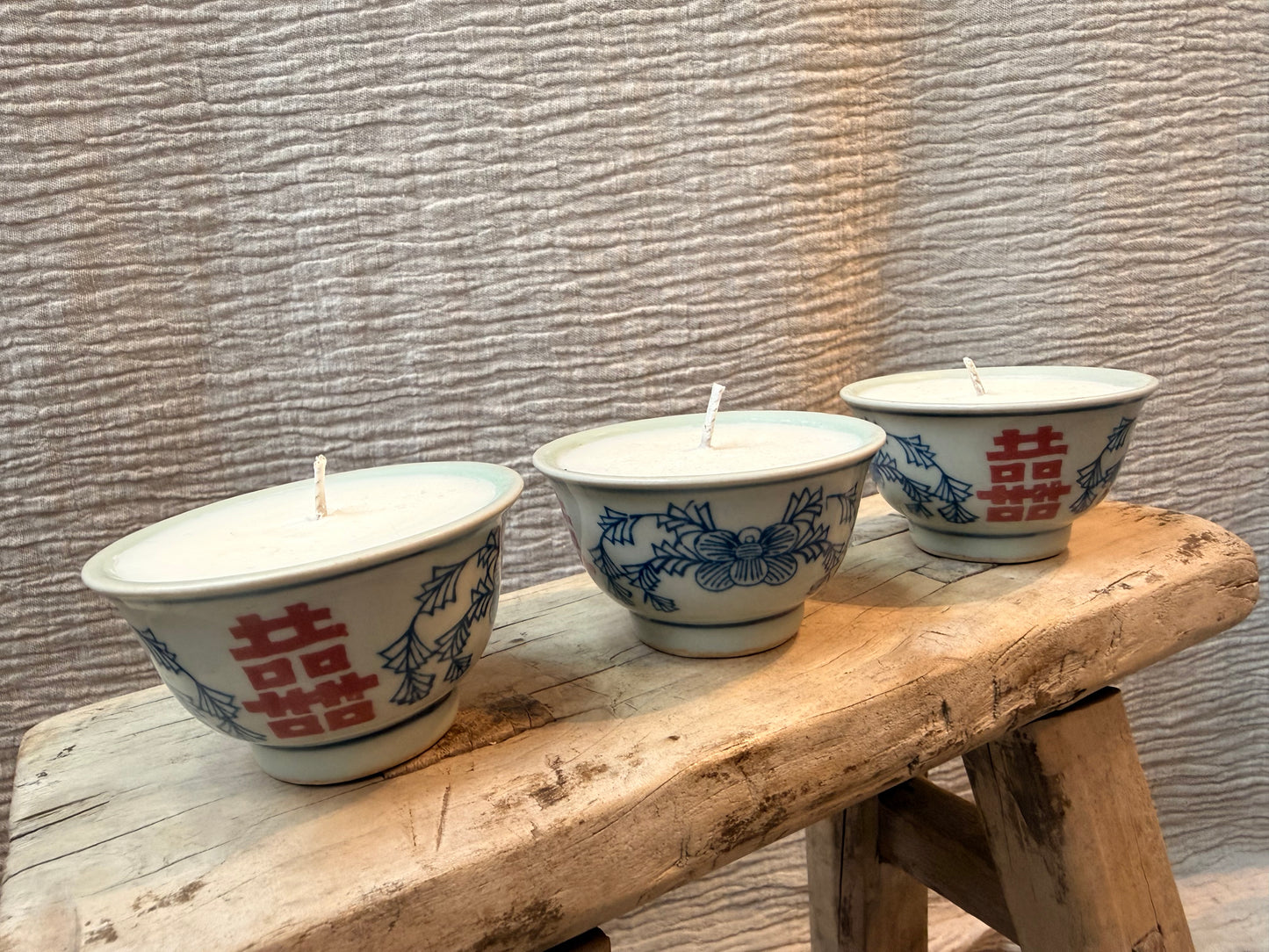 Set of 3 mini Teacups Candles