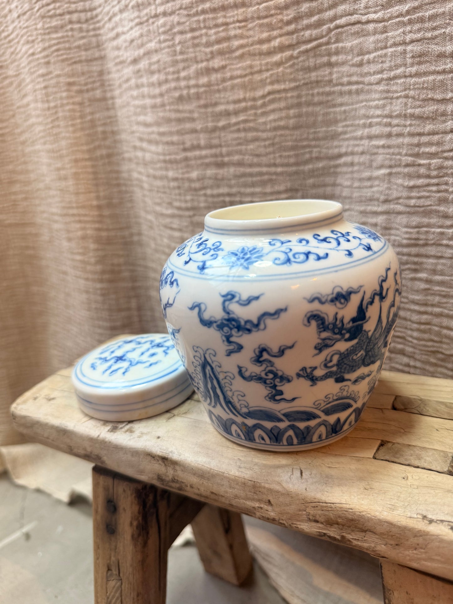 Fine porcelain Dragon & Phoenix Candle