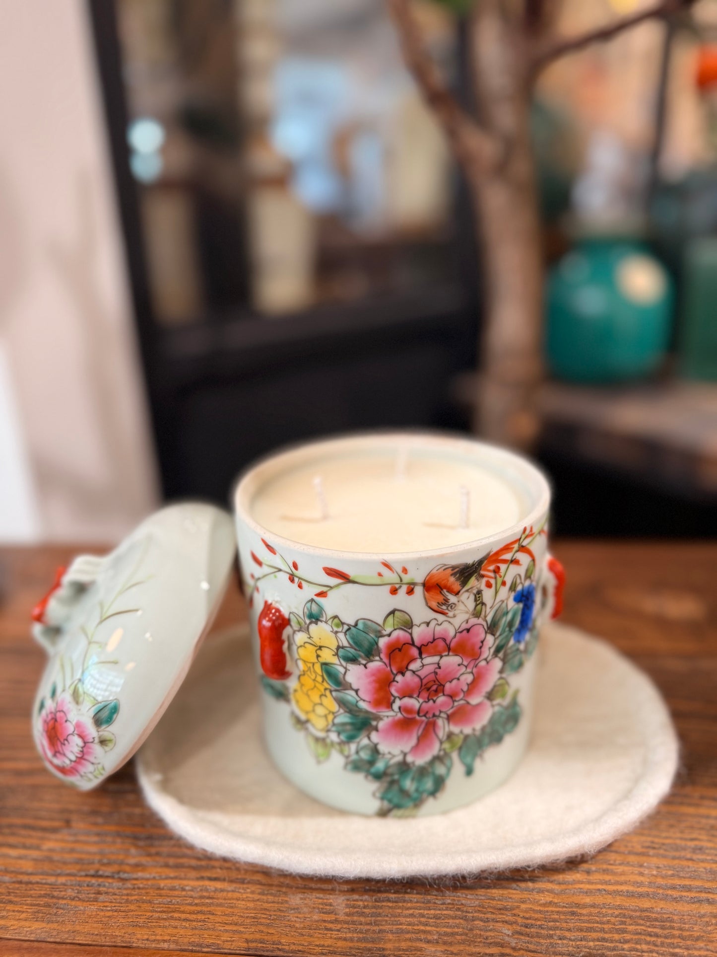 Peonies large Tea Jar Candle