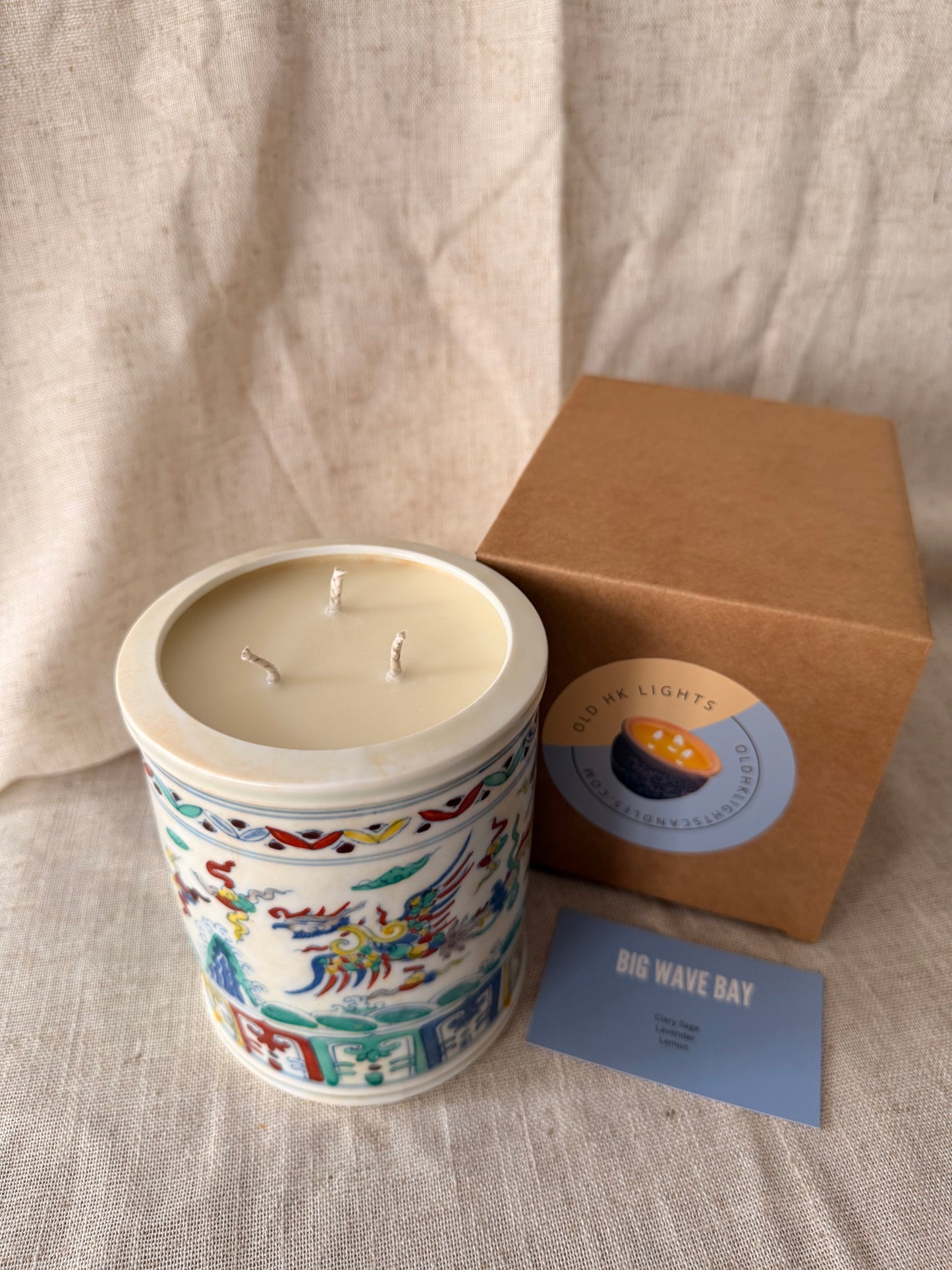 Phœnix and Dragon brush pot Candle