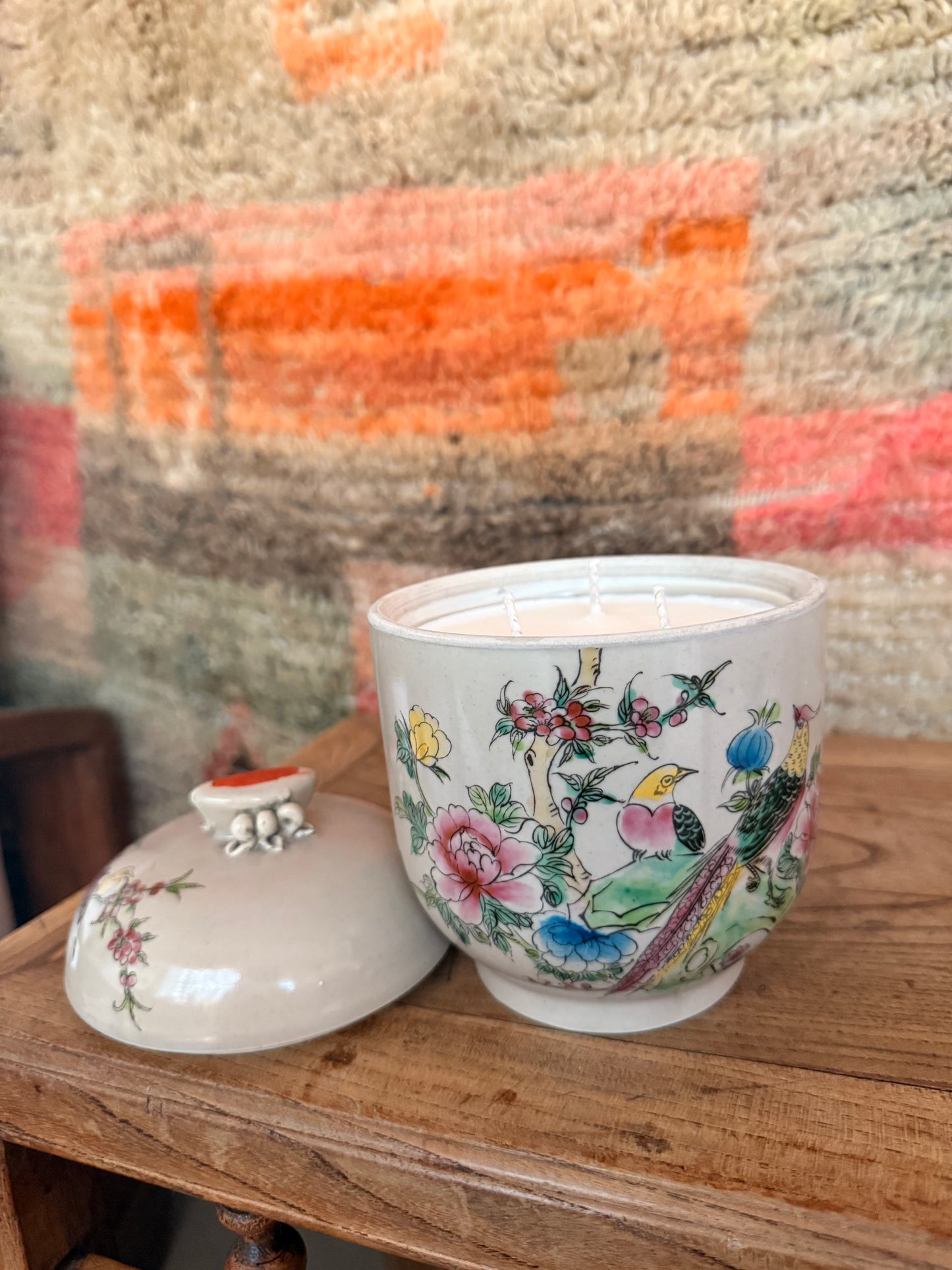 Minted Bird & Flowers 3 wicks Candle