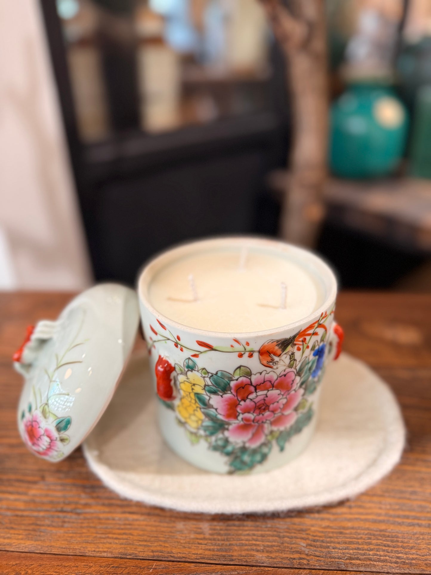 Peonies large Tea Jar Candle